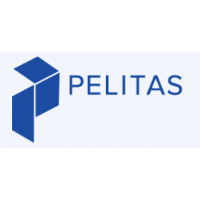 Pelitas in blue text and white background