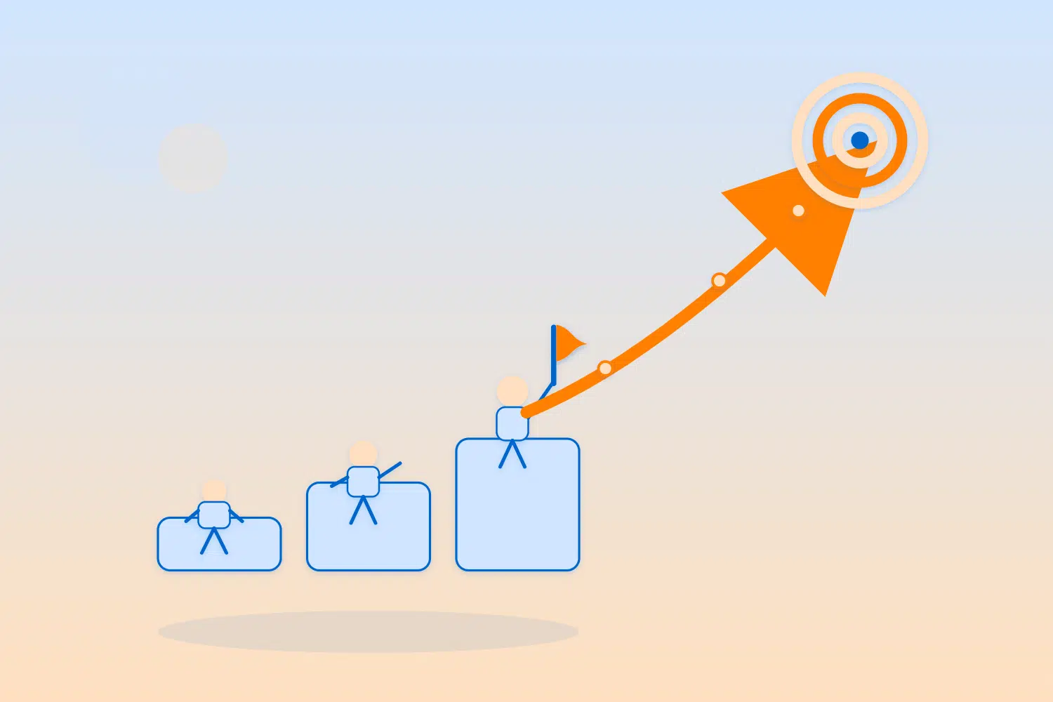 Chart tracking upwards